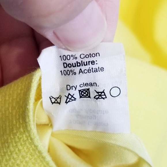 J Crew Factory Yellow Basketweave Dress - Picture 7 of 7